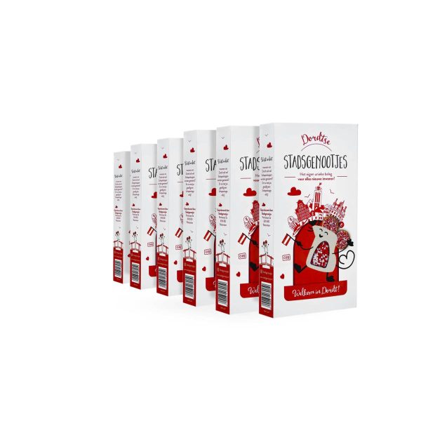 Dordtse Stadsgenootjes 6-pack – gepersonaliseerde geboortemuisjes van Stadsgenootjes