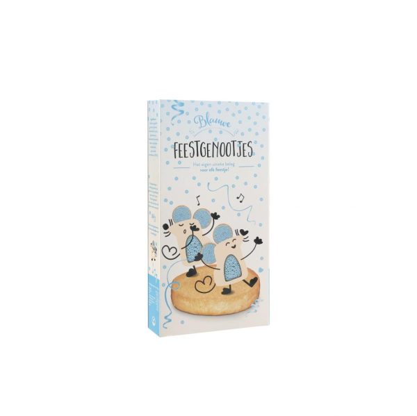 Blauwe Feestgenootjes – gepersonaliseerde geboortemuisjes van Stadsgenootjes