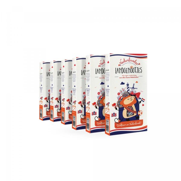 Nederlandse Landgenootjes 6-pack – gepersonaliseerde geboortemuisjes van Stadsgenootjes
