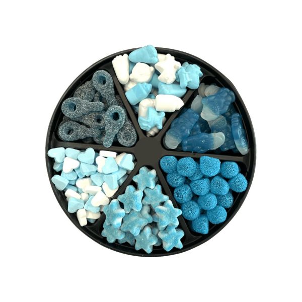 Geboorte Snoepplatter (Blauw) – geboortesnoep van Stadsgenootjes