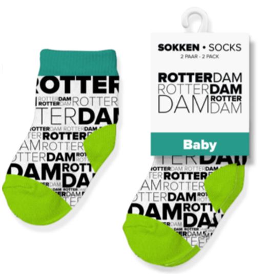 Rotterdamse Baby sokjes – babysokjes van Stadsgenootjes