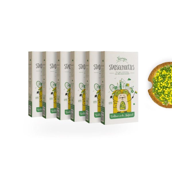 Haagse Stadsgenootjes 6-pack – gepersonaliseerde geboortemuisjes van Stadsgenootjes