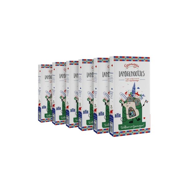 Groningse Landgenootjes 6-pack – gepersonaliseerde geboortemuisjes van Stadsgenootjes