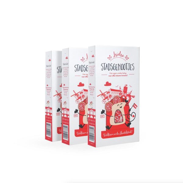 Leidse Stadsgenootjes 3-pack – gepersonaliseerde geboortemuisjes van Stadsgenootjes