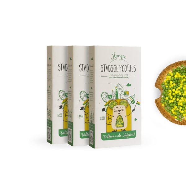 Haagse Stadsgenootjes 3-pack – gepersonaliseerde geboortemuisjes van Stadsgenootjes
