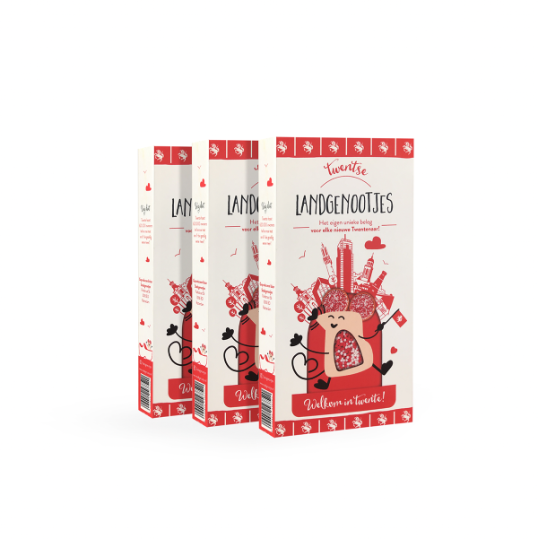 Twentse Landgenootjes 3-pack – gepersonaliseerde geboortemuisjes van Stadsgenootjes