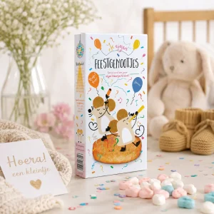 Sfeerfoto van Feestgenootjes: kleurrijke muisjes voor elk feest